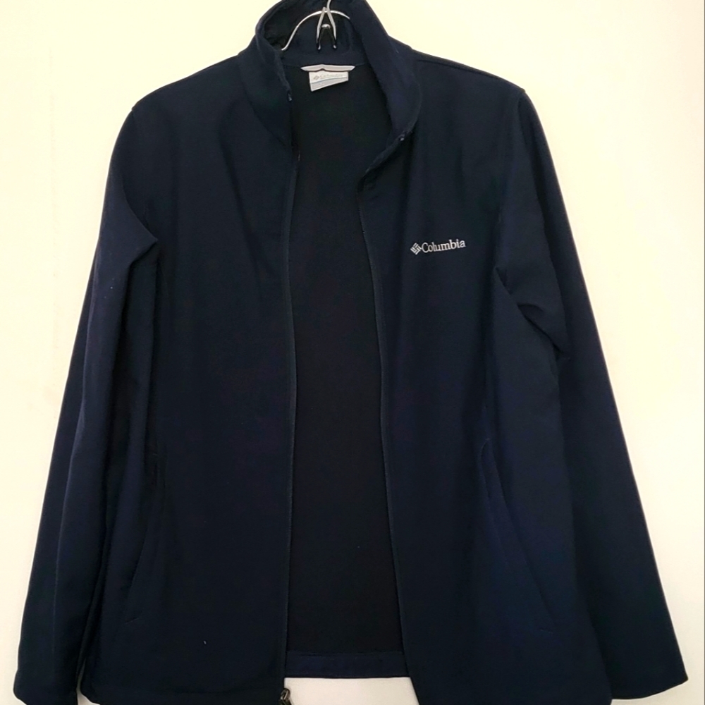 New Columbia blue Rain Jacket L